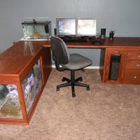 Workplace with a desk