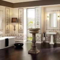 Bathroom with antique fountain