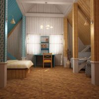 Options for finishing wooden cladding in the attic