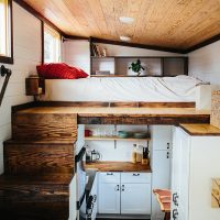 The organization of a berth in the kitchen in a country house