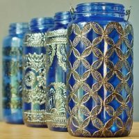 Silver cans decoration