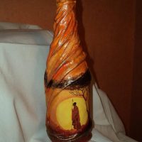 ديكور زجاجة نمط الأفريقية