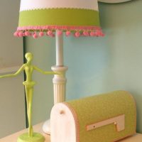 DIY lampshade decor
