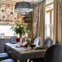 Stylish dining room in a private house