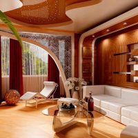 Plasterboard designs in the design of the living room
