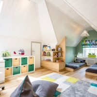 Attic design for two sons