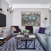Design a small living room in a modern apartment