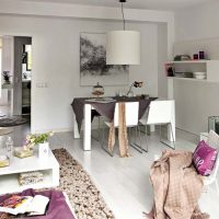 Dining area in a spacious kitchen