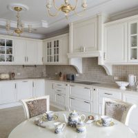 Classic style in the design of the kitchen