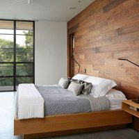 Wall decoration with wood paneling
