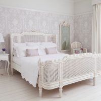 White bed of original design