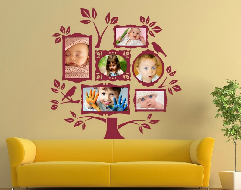 Vaikų nuotraukos kaip sienų dekoras