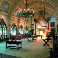 Gothic style room interior
