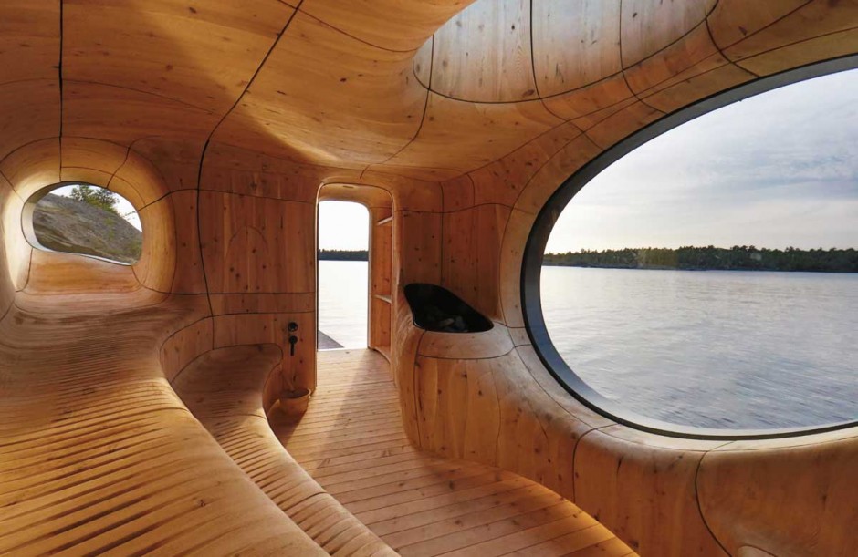 Conception de sauna à la canadienne