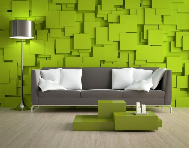 Decorating your living room wall with 3D panels