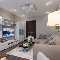 Design project of a living room in a modern apartment