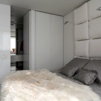 Design bedroom with built-in furniture