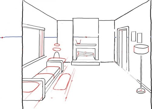Assassin skin Thought Cum să desenați un design al camerei cu un creion pe hârtie și în program
