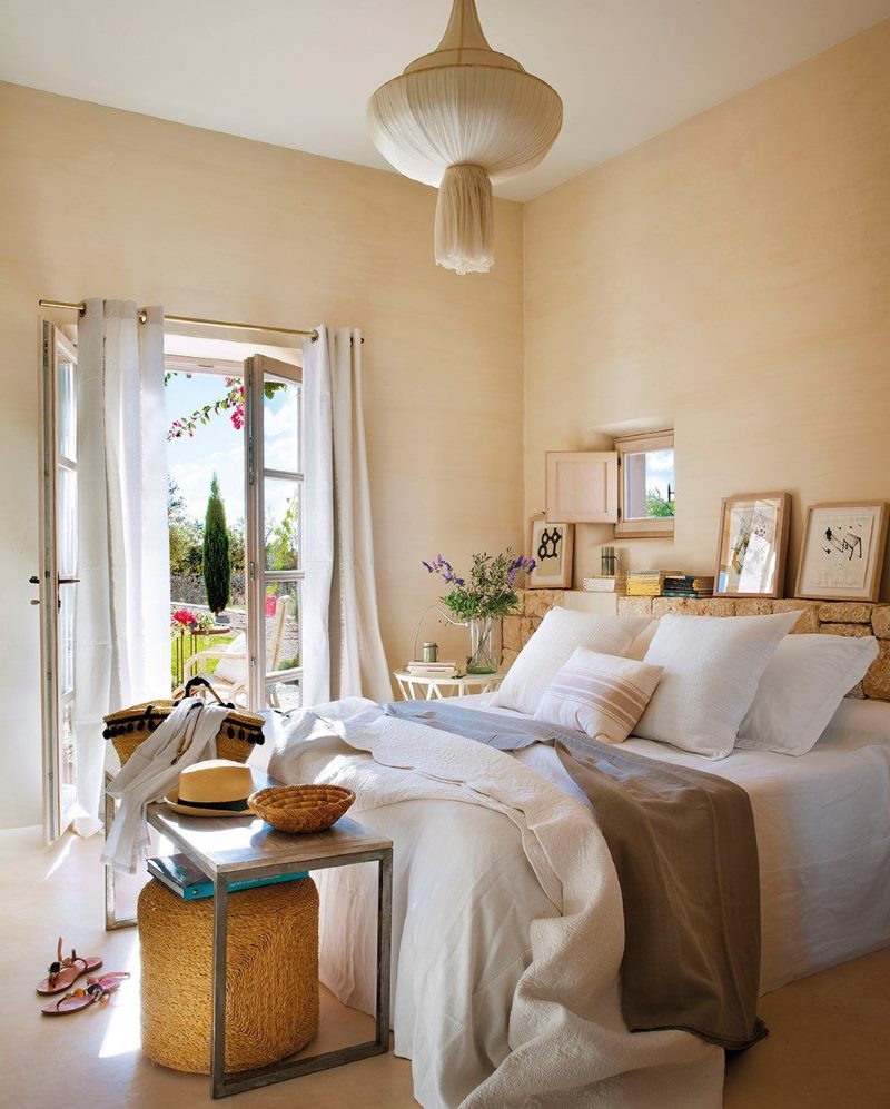 Country Style Private House Bedroom Interior