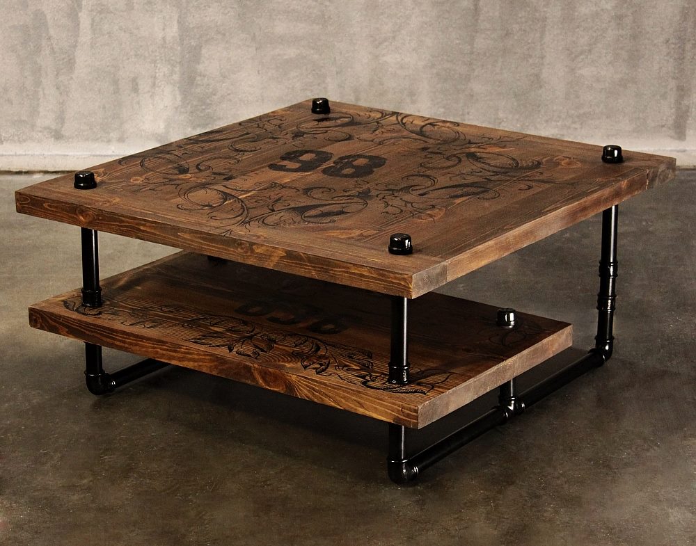 Homemade industrial style table