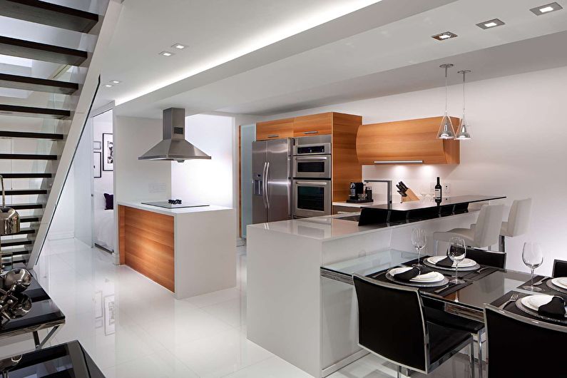 High tech modern kitchen design