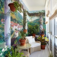 Elenco di arte delle pareti del balcone