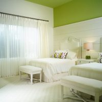 White beds in a nursery