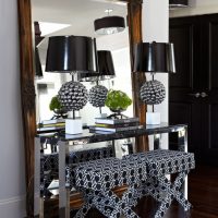 Original lamps with black shades