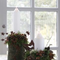 Beautiful flower pots on the windowsill