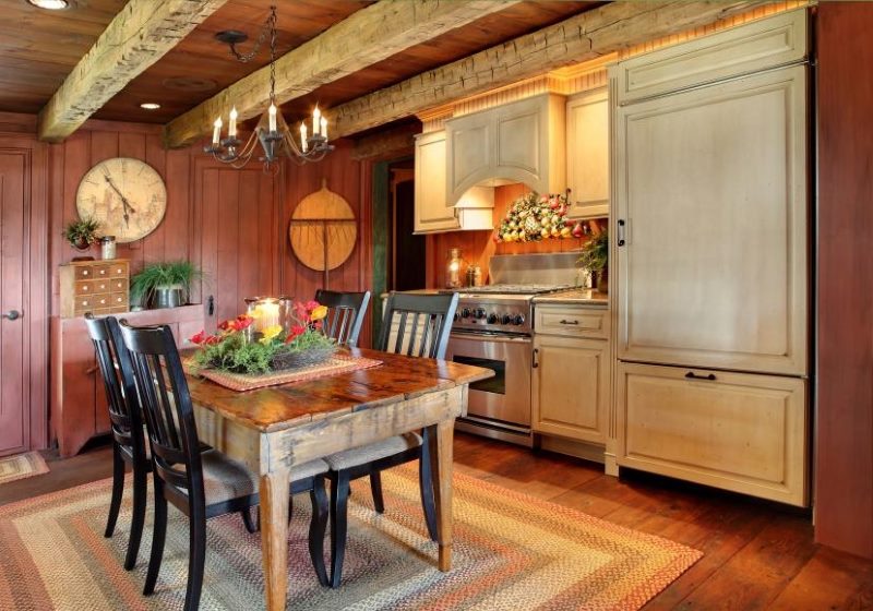 Colonial Indian style kitchen interior
