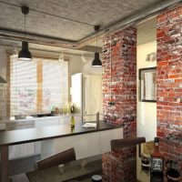 Brick Wall Kitchen Design