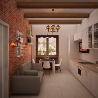 Kitchen Design with Window Dining Area