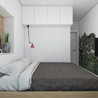 Small bedroom in a panel house