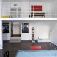 Design of a modern apartment with a mezzanine