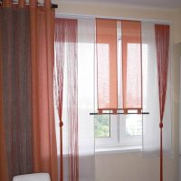 Window decoration with curtains