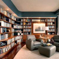 Home Library with Panoramic Glazing