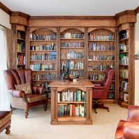 Wooden book storage furniture