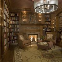 A cozy atmosphere in a room with a collection of books