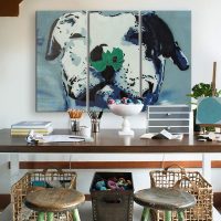 Fashionable home office interior