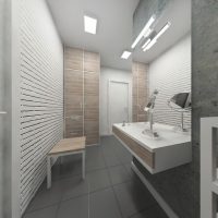Loft style bathroom design