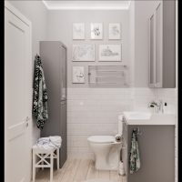 Bathroom design in bright colors