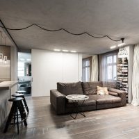 Minimalist atmosphere in the interior of the apartment
