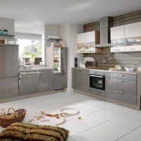 Design a modern kitchen in a private house