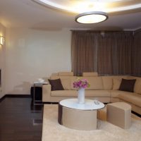 Beige sofa corner configuration