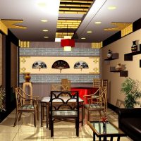 Asian-style dining area design