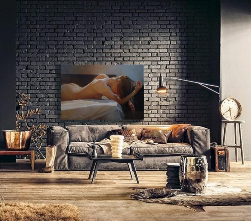 Using Nude Paintings in a Modern Interior