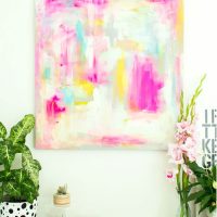 DIY abstraction painting