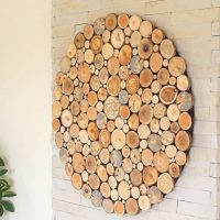 Do-it-yourself round wood panel