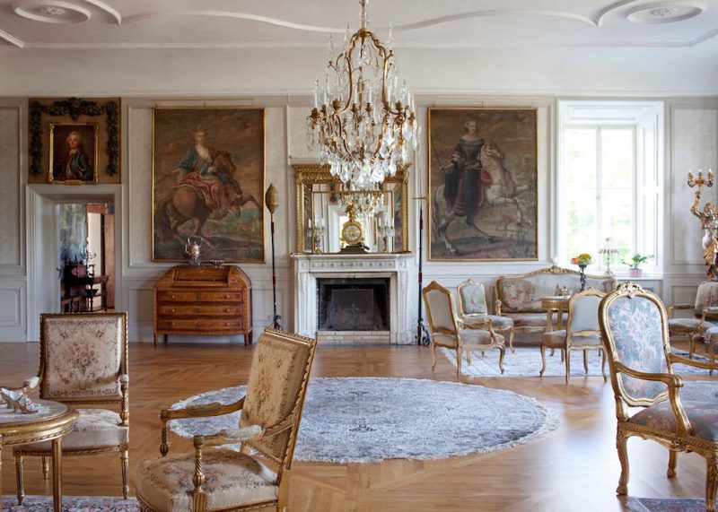 Baroque living room paintings