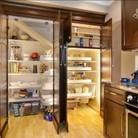 Modern kitchen with comfortable pantry